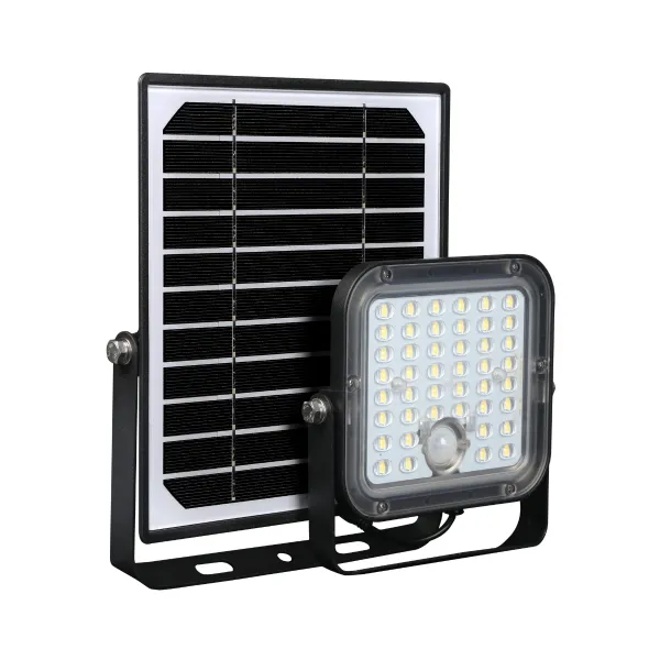 LED reflektor 1500lm so solárnym panelom + diaľkové ovládanie