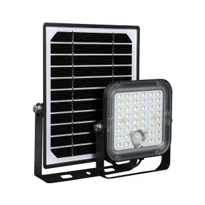 LED reflektor 1500lm so solárnym panelom + diaľkové ovládanie