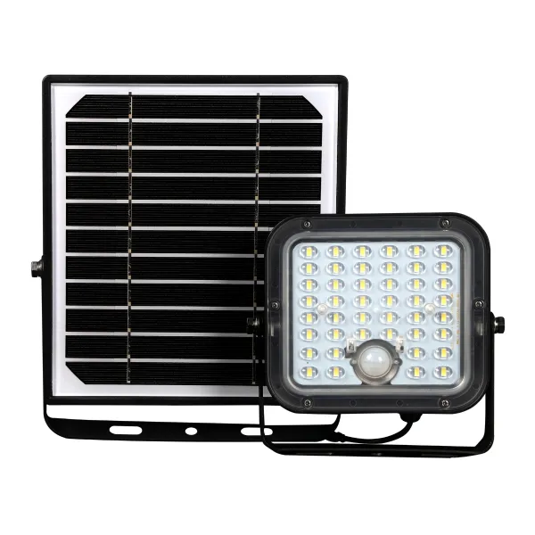 LED reflektor 1500lm so solárnym panelom + diaľkové ovládanie