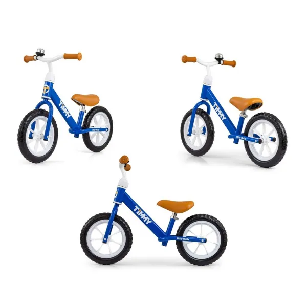 Detský balančný bicykel Milly Mally Timmy Navy