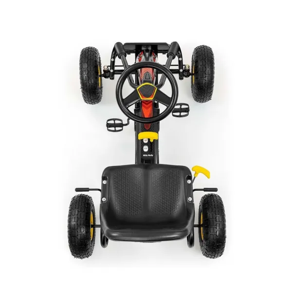Detská šliapacia motokára Go-kart Milly Mally Thor čierna