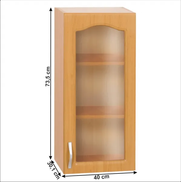 Horná skrinka LORA MDF NEW KLASIK W40S Tempo Kondela Pravé