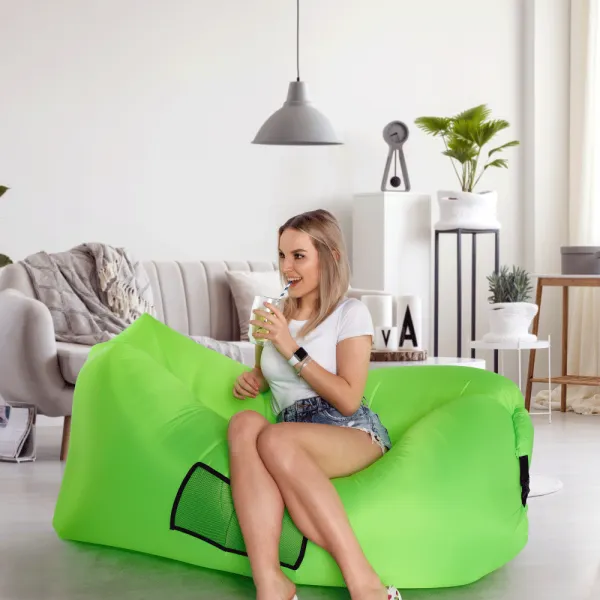 Nafukovací sedací vak LEBAG Tempo Kondela Zelená