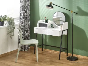 HALMAR Toaletní stolek AGNES 120 cm bílo-černý