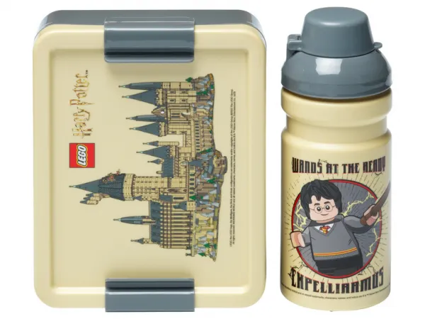 LEGO STORAGE - Harry Potter desiatový set (fľaša a box) - Bradavice