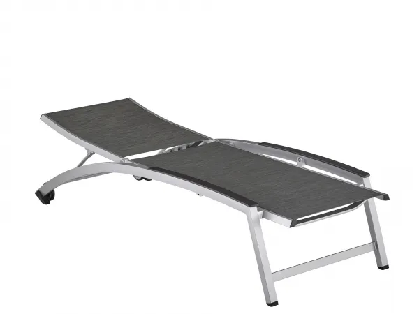 Forma II lehátko s kolieskami strieborné/antracit