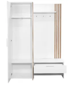 ArtStol Predsieň MILO 140 s lamelami | biela