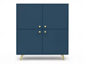 ArtStol Komoda SIENA 4D | tmavomodrá