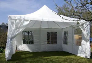 Garthen 411 Záhradný stan - biely, 4 x 4 m