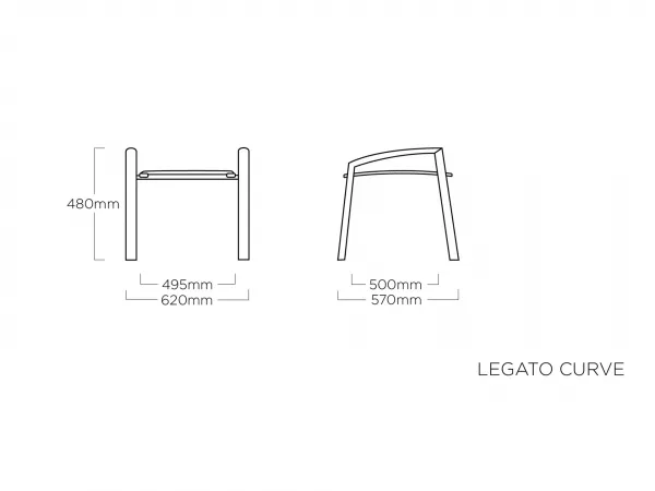 Legano taburetka antracit