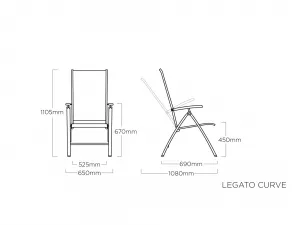 Legato polohovacie kreslo antracit