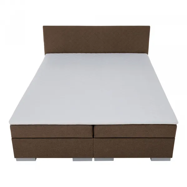 Boxspringová posteľ, hnedá, 140x200, ADARA