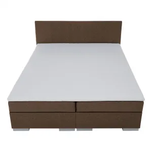 Boxspringová posteľ, hnedá, 140x200, ADARA