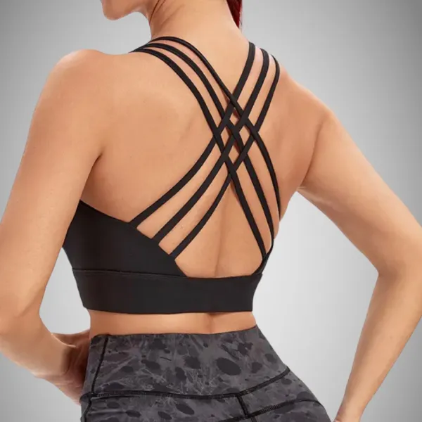 Legínovo Fitness top čierny Veľkosť: M