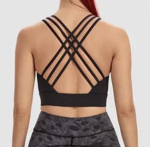 Legínovo Fitness top čierny Veľkosť: M