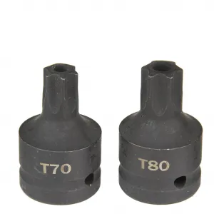 MARPOL SADA 6 NÁRAZOVÝCH NADSTAVCOV TORX A SPLINE 3/4"