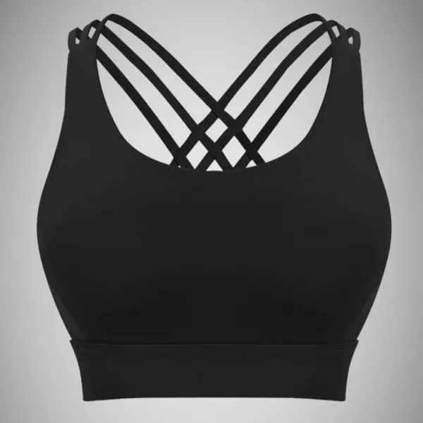 Legínovo Fitness top čierny Veľkosť: M