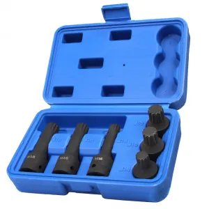 MARPOL SADA RÁZOVÝCH NADSTAVCOV SPLINE 1/2" M14-M16-M18 6KS