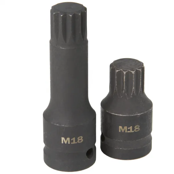 MARPOL Sada rázových nadstavcov SPLINE 1/2" M14-M16-M18 6 kusov