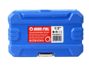 MARPOL Sada rázových nadstavcov SPLINE 1/2" M14-M16-M18 6 kusov