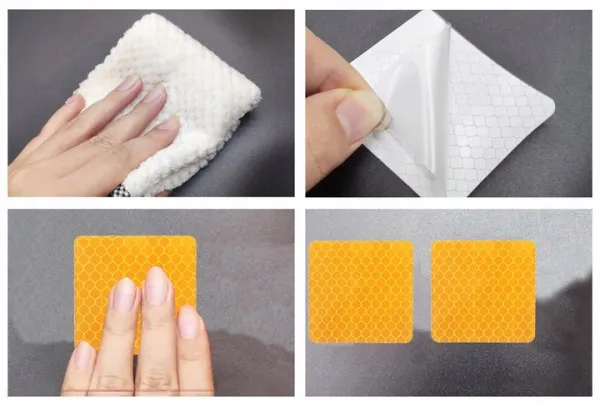 Žltá reflexná páska 1M výstražná 5x5 cm | jaks