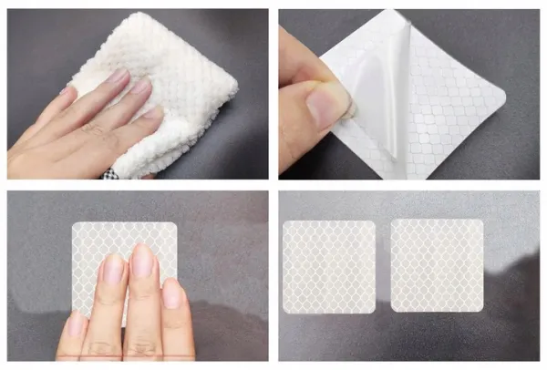 Biela reflexná páska 1M výstražná 5x5 cm | jaks