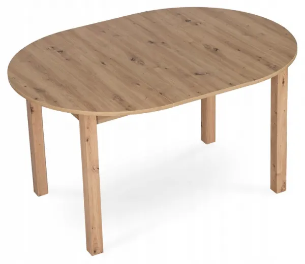 JAKS Okrúhly rozkladací stôl Harry 102-142 cm dub Riviera