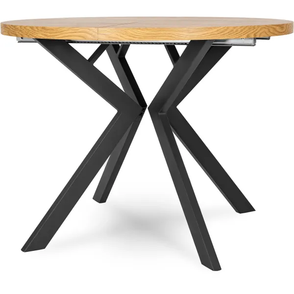 JAKS Okrúhly rozkladací stôl 100 - 250cm Lukas zlatý dub 2/2