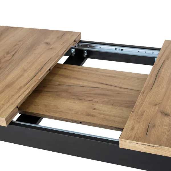 JAKS Rozkladací stôl Skubi 120-160 cm dub Craft