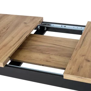 JAKS Rozkladací stôl Skubi 120-160 cm dub Craft