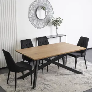JAKS Rozkladací stôl Hamilton 160-200 cm zlatý dub