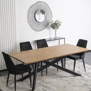 JAKS Rozkladací stôl Hamilton 160-200 cm zlatý dub