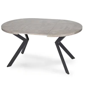 JAKS Okrúhly rozkladací stôl 100 - 250cm Lukas vzor betón 2/2