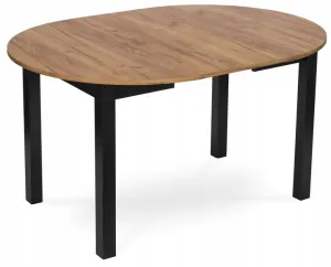 JAKS Okrúhly rozkladací stôl Harry 102-142 cm dub Craft