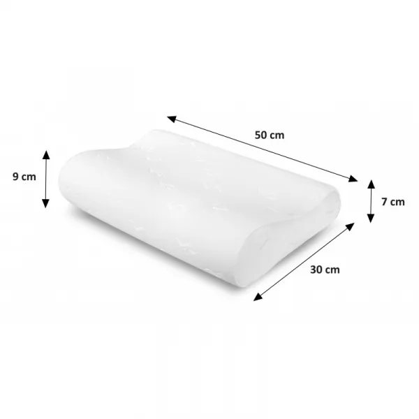Termoplastický pamäťový ortopedický vankúš 50 x 30 cm ECCO | jaks