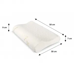 Termoplastický pamäťový ortopedický vankúš s bambusom 50 x 30 cm | jaks