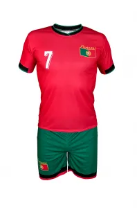 JAKS Detský futbalový dres s podkolienkami Ronaldo Portugalsko Rozmery: 152