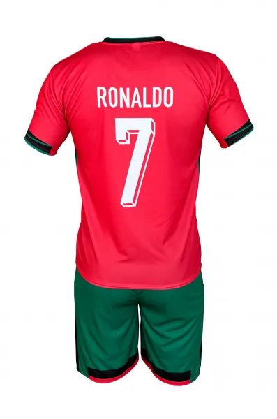 JAKS Detský futbalový dres s podkolienkami Ronaldo Portugalsko Rozmery: 152