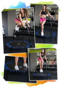 JAKS Fitness trampolína s úchytom červená NS104