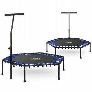 JAKS FITNESS TRAMPOLÍNA S ÚCHYTOM - TMAVO MODRÁ NS-102