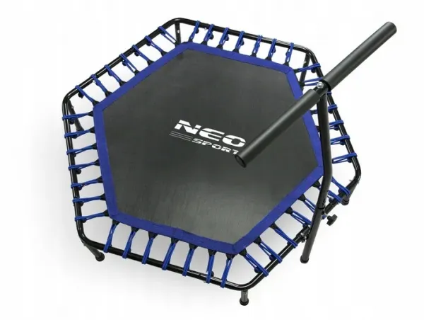 JAKS FITNESS TRAMPOLÍNA S ÚCHYTOM - TMAVO MODRÁ NS-102