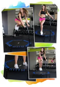 JAKS FITNESS TRAMPOLÍNA S ÚCHYTOM - ZELENÁ NS-103