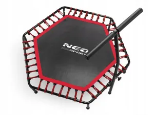 JAKS Fitness trampolína s úchytom červená NS104