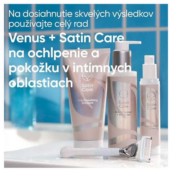 Gillette Venus Vyhladzujúci Exfoliant Na Ochlpenie A Pokožku V Intímnych Oblastiach, 177 ml