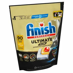 Finish Powerball Ultimate Plus All in 1 Lemon kapsuly do umývačky riadu 90 ks 1098 g