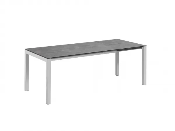 Cubic HPL rozťahovací stôl strieborný/antracit 150-210 cm