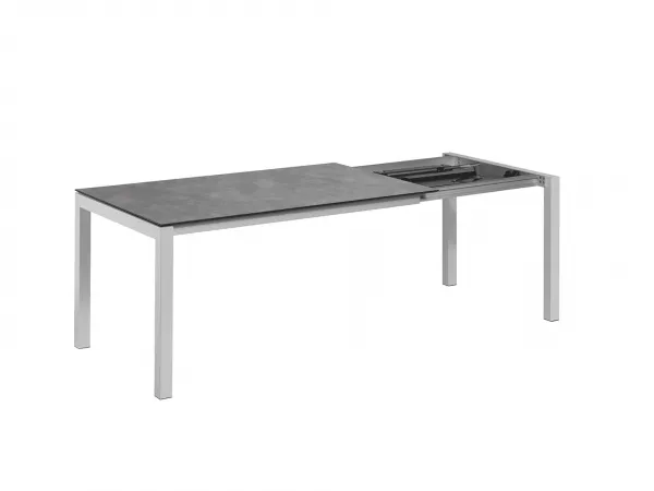 Cubic HPL rozťahovací stôl strieborný/antracit 150-210 cm