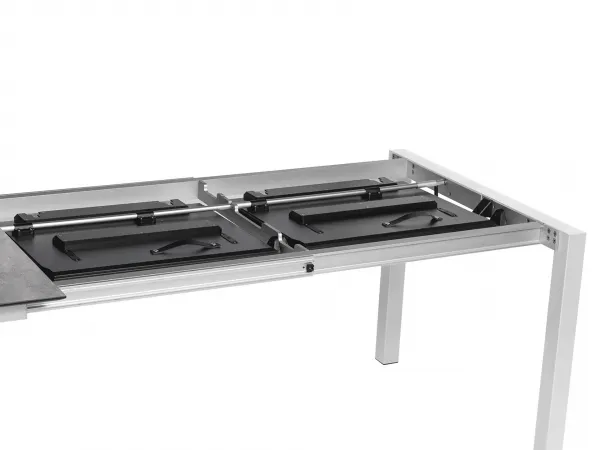 Cubic HPL rozťahovací stôl strieborný/antracit 160-220-280 cm