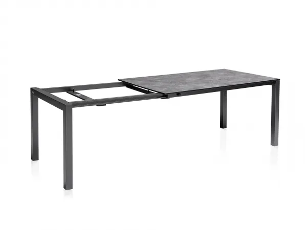 HPL rozťahovací stôl antracit150/210x95 cm
