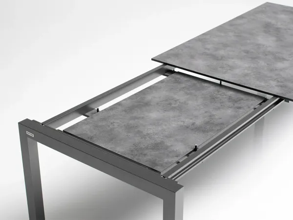HPL rozťahovací stôl antracit150/210x95 cm